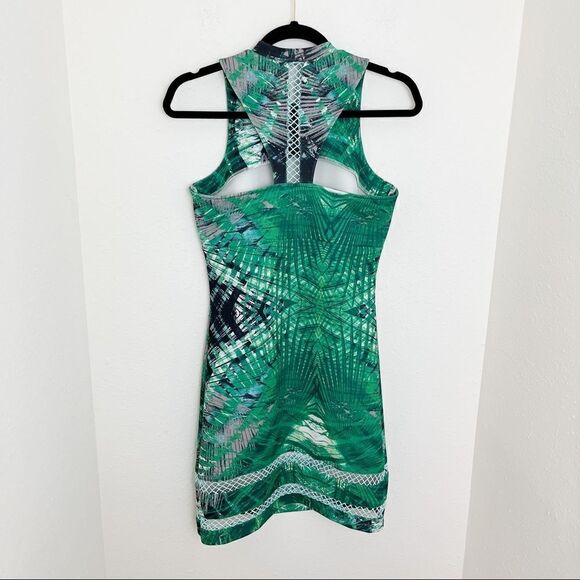 Ministry of Style Tropical Reflection Scuba Dress Mini Dress - Picture 9 of 9